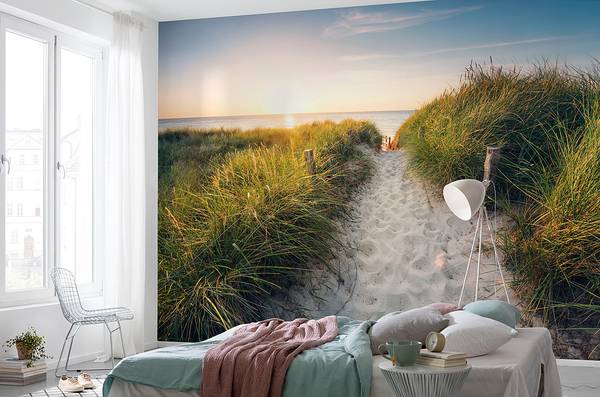 Carta da parati Way to the Beach Tessuto non tessuto
