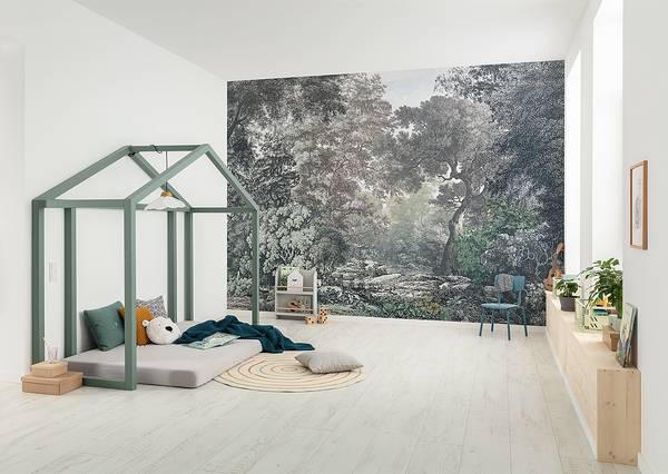 Carta da parati Wood Wide Web Tessuto non tessuto