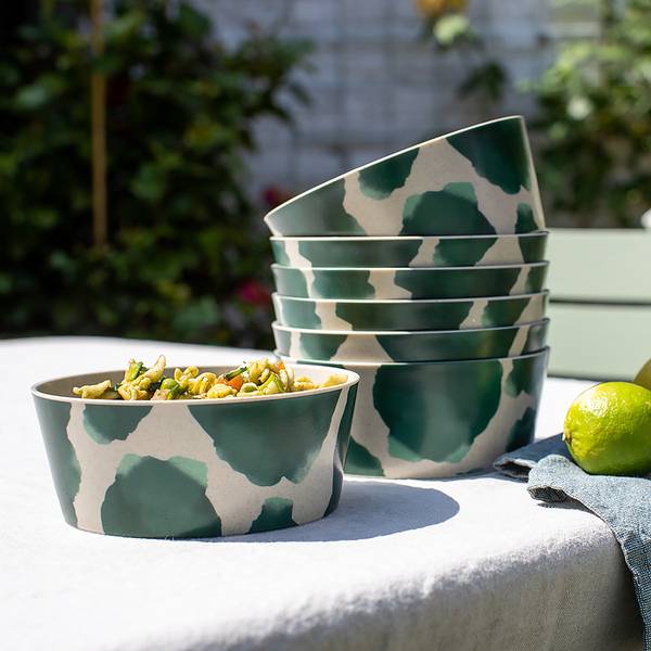 Bols Connect Monstera - Lot de 2 Polypropylène - Beige