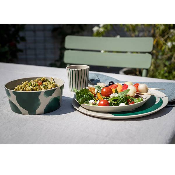 Bols Connect Monstera - Lot de 2 Polypropylène - Beige