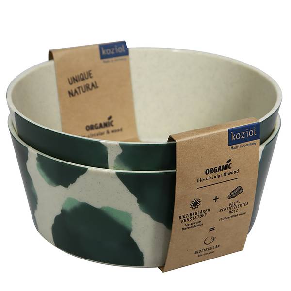 Bols Connect Monstera - Lot de 2 Polypropylène - Beige