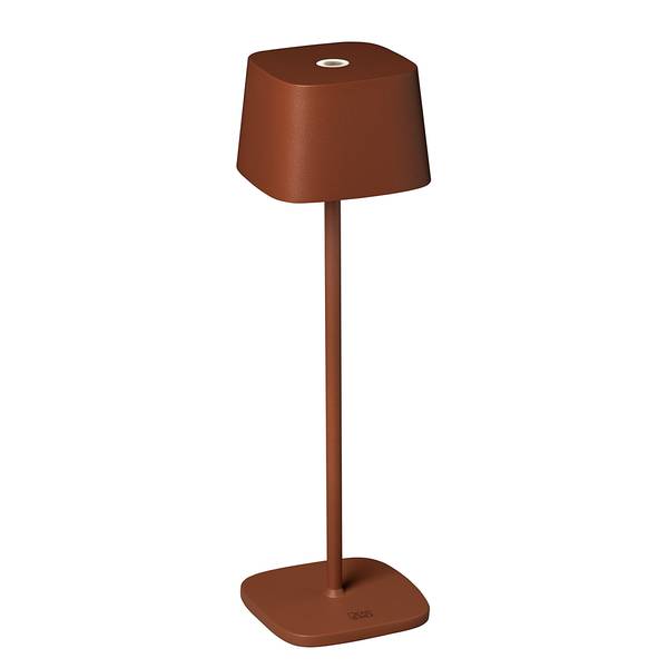 Lampada da tavolo Capri Alluminio - 1 punto luce - Terracotta - 10 x 36 cm