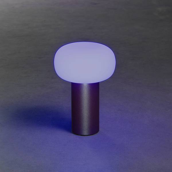 Lampe Antibes Aluminium / Verre opalin - 1 ampoule - Marron rouille