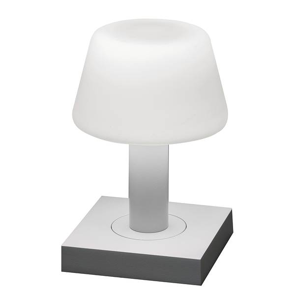 Lampada da tavolo Monaco Ferro / Vetro opalino - 1 punto luce - Bianco