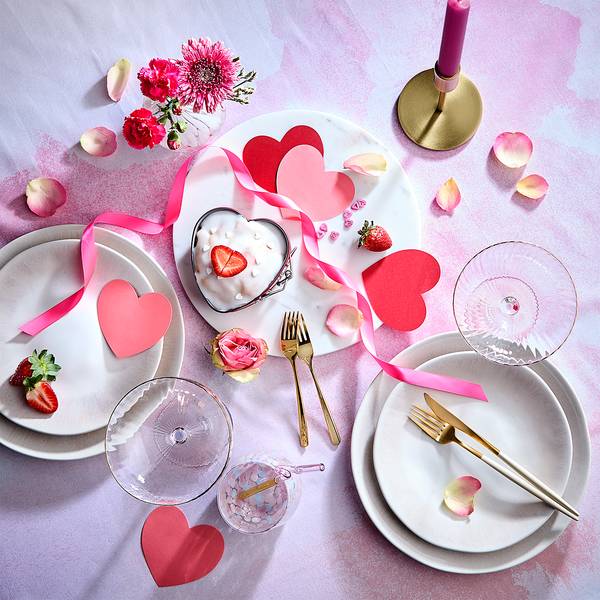 Vaso CONFETTI Vetro - Rosa