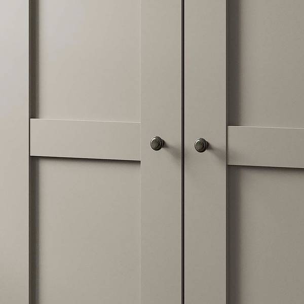 Draaideurkast Marlow taupe - Breedte: 295 cm - zonder spiegeldeur(en)