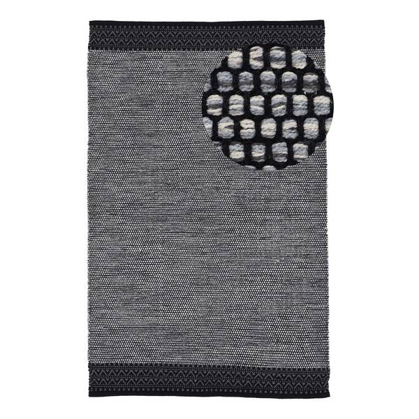 Kurzflorteppich Kelim Mia Baumwolle - Wendbar - Grau - 140 x 200 cm