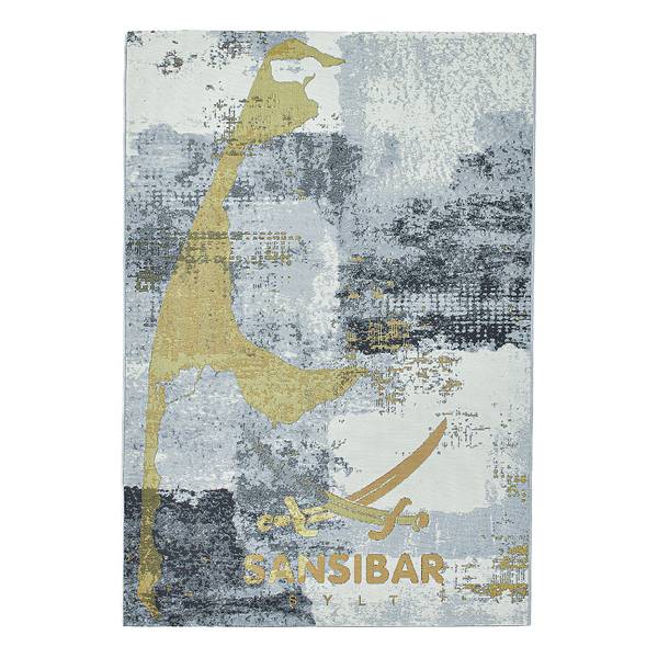 In-/ Outdoorteppich Rantum Beach 028 Polypropylen / Polyester - Grau / Gold - 240 x 340 cm