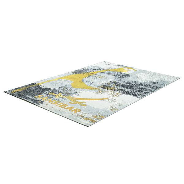 In-/ Outdoorteppich Rantum Beach 028 Polypropylen / Polyester - Grau / Gold - 240 x 340 cm