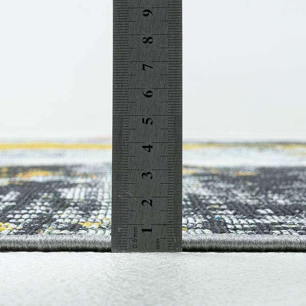 In-/ Outdoorteppich Rantum Beach 028 Polypropylen / Polyester - Grau / Gold - 240 x 340 cm