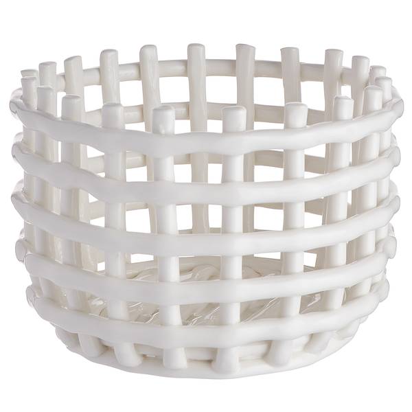 Panier CRAFT Faïence - Blanc - Diamètre : 16 cm