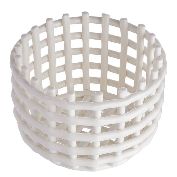 Panier CRAFT Faïence - Blanc - Diamètre : 16 cm