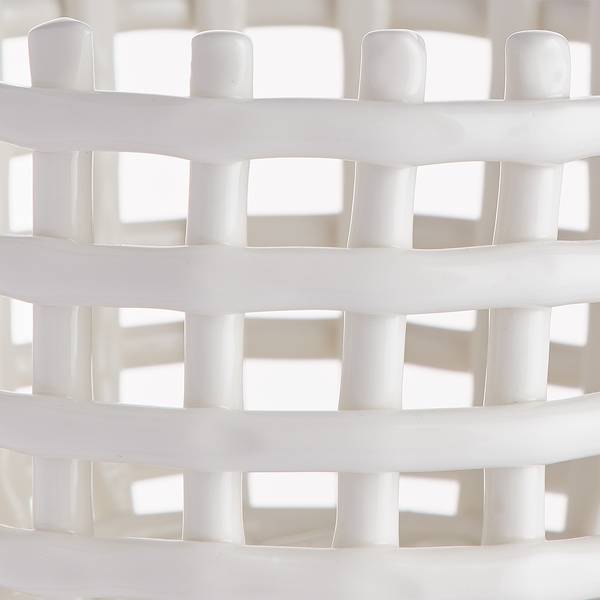 Panier CRAFT Faïence - Blanc - Diamètre : 16 cm