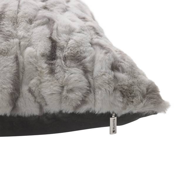 Taie d’oreiller Furry Polyester - Gris