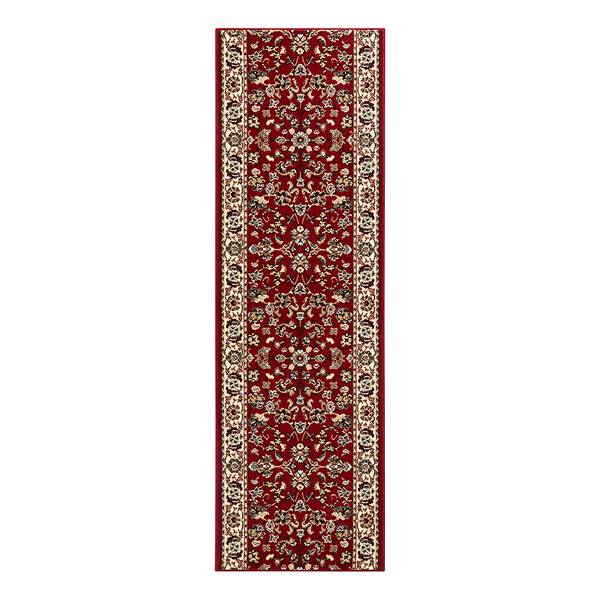 Loper Vintage polypropeen/jute - rood - 80 x 250 cm