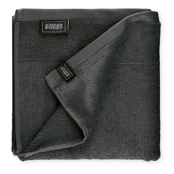 Handtuch Sense Baumwolle - Anthrazit - 1er Set