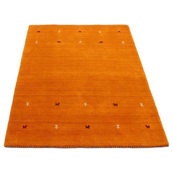 Wollteppich Gabbeh Uni Wolle - Orange - 200 x 290 cm