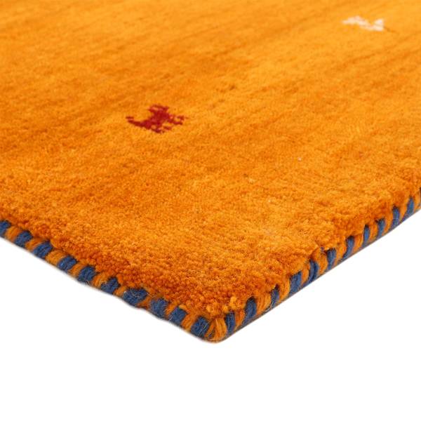 Wollteppich Gabbeh Uni Wolle - Orange - 200 x 290 cm