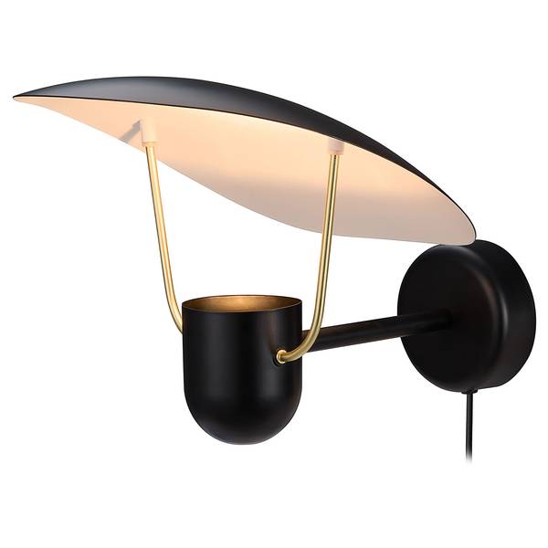 Lampada da parete Fabiola Alluminio pressofuso - Nero - 1 punto luce