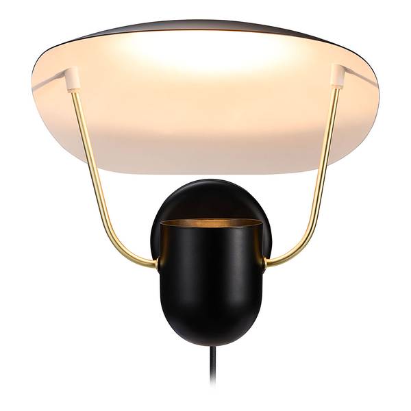 Lampada da parete Fabiola Alluminio pressofuso - Nero - 1 punto luce