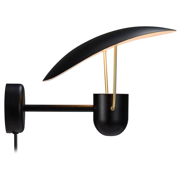 Lampada da parete Fabiola Alluminio pressofuso - Nero - 1 punto luce