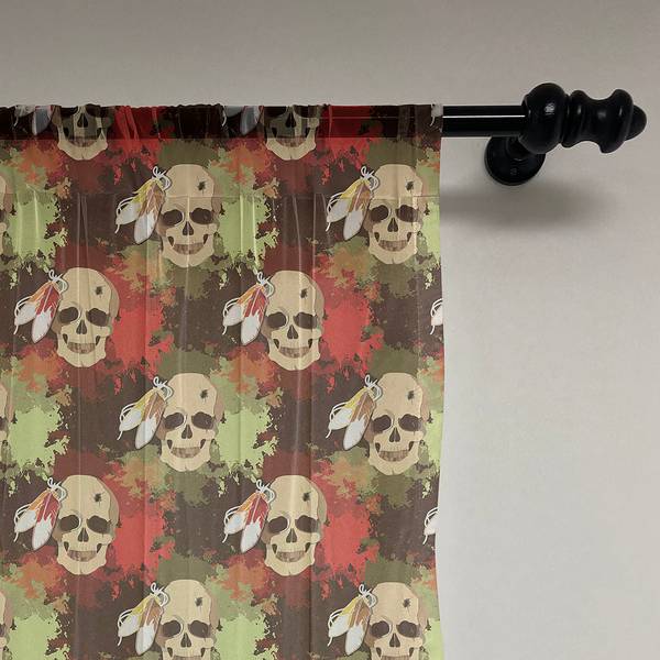 Schlaufenschal Skull Feather 2er-Set Polyester - Schwarz / Pistaziengrün - Höhe: 240 cm