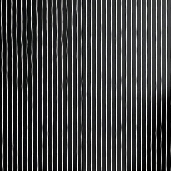 Ppaier peint Pinstripe PVC - Noir / Blanc - Hauteur : 90 cm