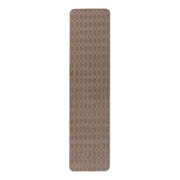 Läufer Argyll Polypropylen - Waschbar - Braun - 57 x 230 cm