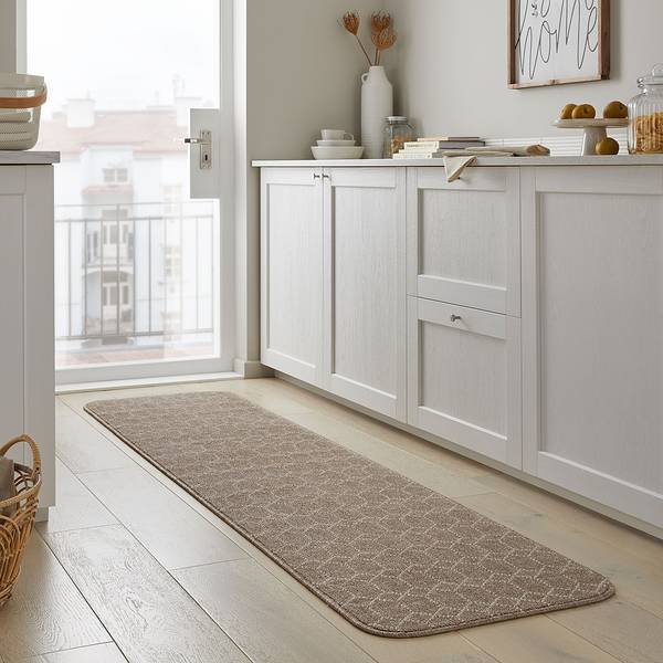 Läufer Argyll Polypropylen - Waschbar - Braun - 57 x 230 cm