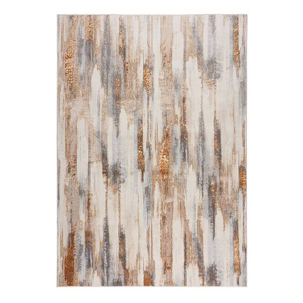 Kurzflorteppich Gleam Polypropylen / Polyester - Beige - 80 x 150 cm
