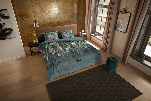 Microvezel beddengoed Mista microvezel - mintgroen - 200 x 200/220 cm + 2 kussens 70 x 60 cm