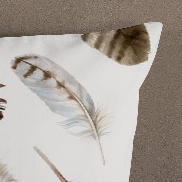 Renforce-Bettwäsche Fedra Baumwolle - Beige - 155 x 220 cm + Kissen 80 x 80 cm
