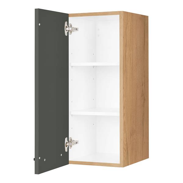 Hängeschrank Easytouch mit 1 Tür Dunkelgrün - Breite: 30 cm - Türanschlag links