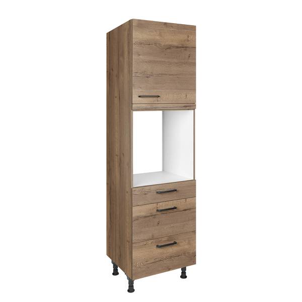 Ofenschrank Structura mit Tür & Schüben Eiche Havanna Dekor - Türanschlag rechts