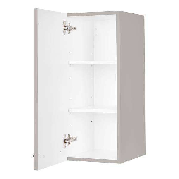 Hängeschrank Touch mit 1 Tür Steingrau - Breite: 30 cm - Türanschlag links