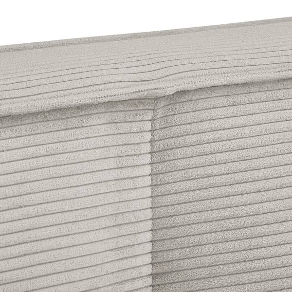 Polsterbett KINX Cordstoff Poppy: Lichtgrau - 180 x 200cm - Ohne Matratze - Kein Bettkasten - 110 cm