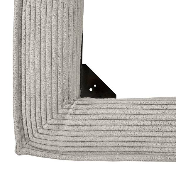 Polsterbett KINX Cordstoff Poppy: Lichtgrau - 180 x 200cm - Ohne Matratze - Kein Bettkasten - 110 cm