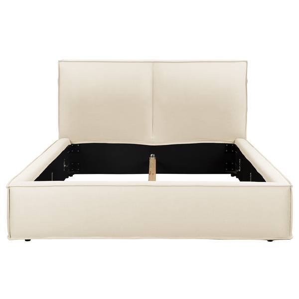 Polsterbett KINX Flachgewebe Desna: Creme - 180 x 200cm - Ohne Matratze - Kein Bettkasten - 150 cm