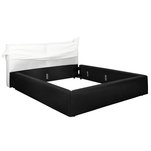 Polsterbett KINX Flachgewebe Desna: Creme - 180 x 200cm - Ohne Matratze - Kein Bettkasten - 150 cm