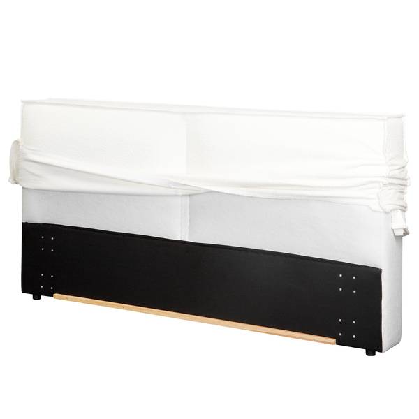 Polsterbett KINX Flachgewebe Desna: Creme - 140 x 200cm - Ohne Matratze - 1 Bettkasten - 110 cm