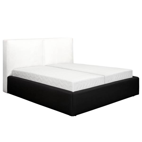 Polsterbett KINX Bouclé Stoff Abby: Anthrazit - 220 x 200cm - H2 / H3 - 1 Bettkasten - 150 cm