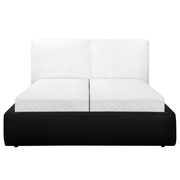 Polsterbett KINX Bouclé Stoff Abby: Anthrazit - 220 x 200cm - H2 / H3 - 1 Bettkasten - 150 cm