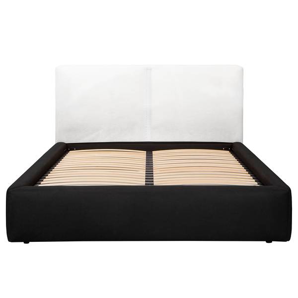 Polsterbett KINX Bouclé Stoff Abby: Anthrazit - 220 x 200cm - H2 / H3 - 1 Bettkasten - 150 cm