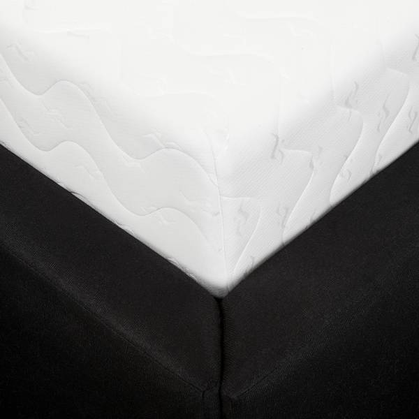 Polsterbett KINX Bouclé Stoff Abby: Anthrazit - 220 x 200cm - H2 / H3 - 1 Bettkasten - 150 cm