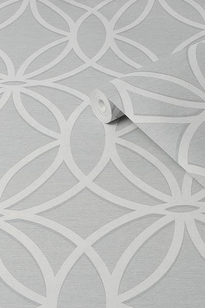 Papier peint intissé Luxe Eclipse Intissé - Gris