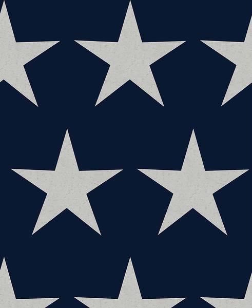 Vliestapete Stars Vlies - Dunkelblau