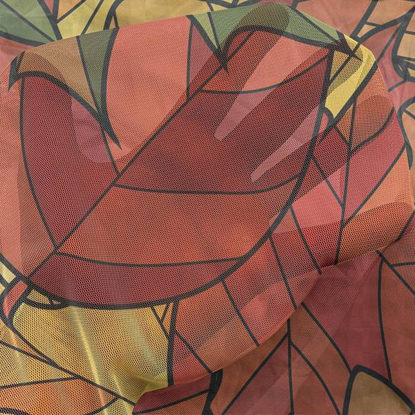 Fertiggardine Herbstblätter 2er-Set Polyester - Höhe: 220 cm