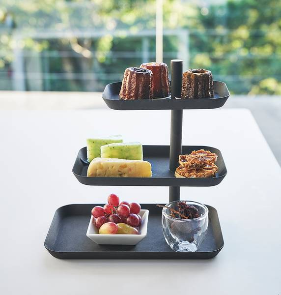 Etagere Tower Stahl - Schwarz