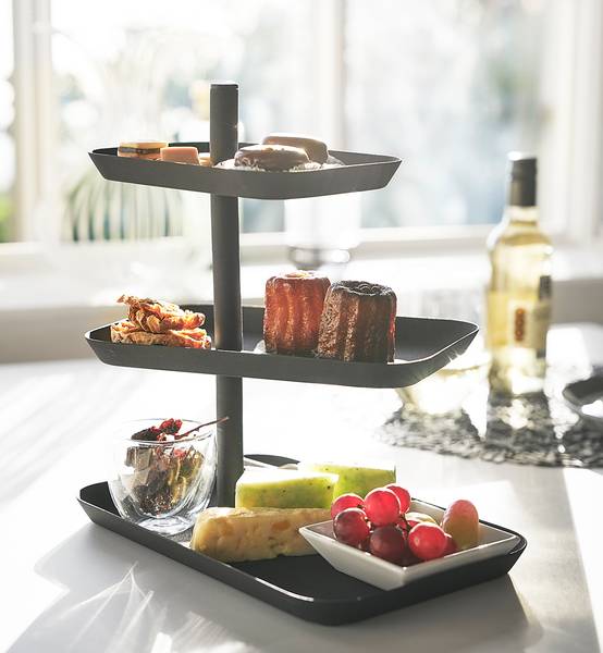 Etagere Tower Stahl - Schwarz
