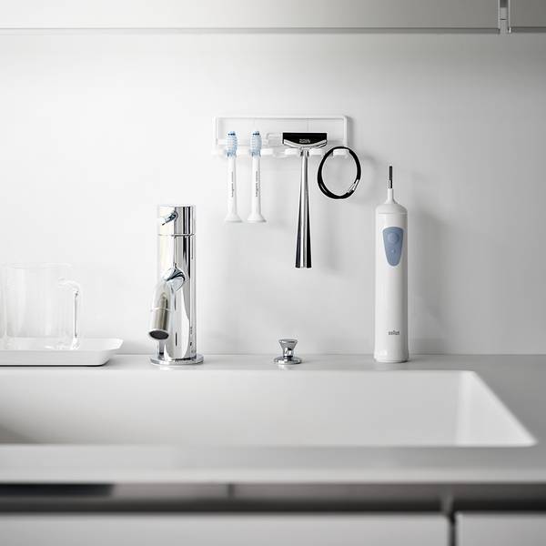 Zahnbürstenhalter Tower Hook Stahl / Kunststoff - Weiß